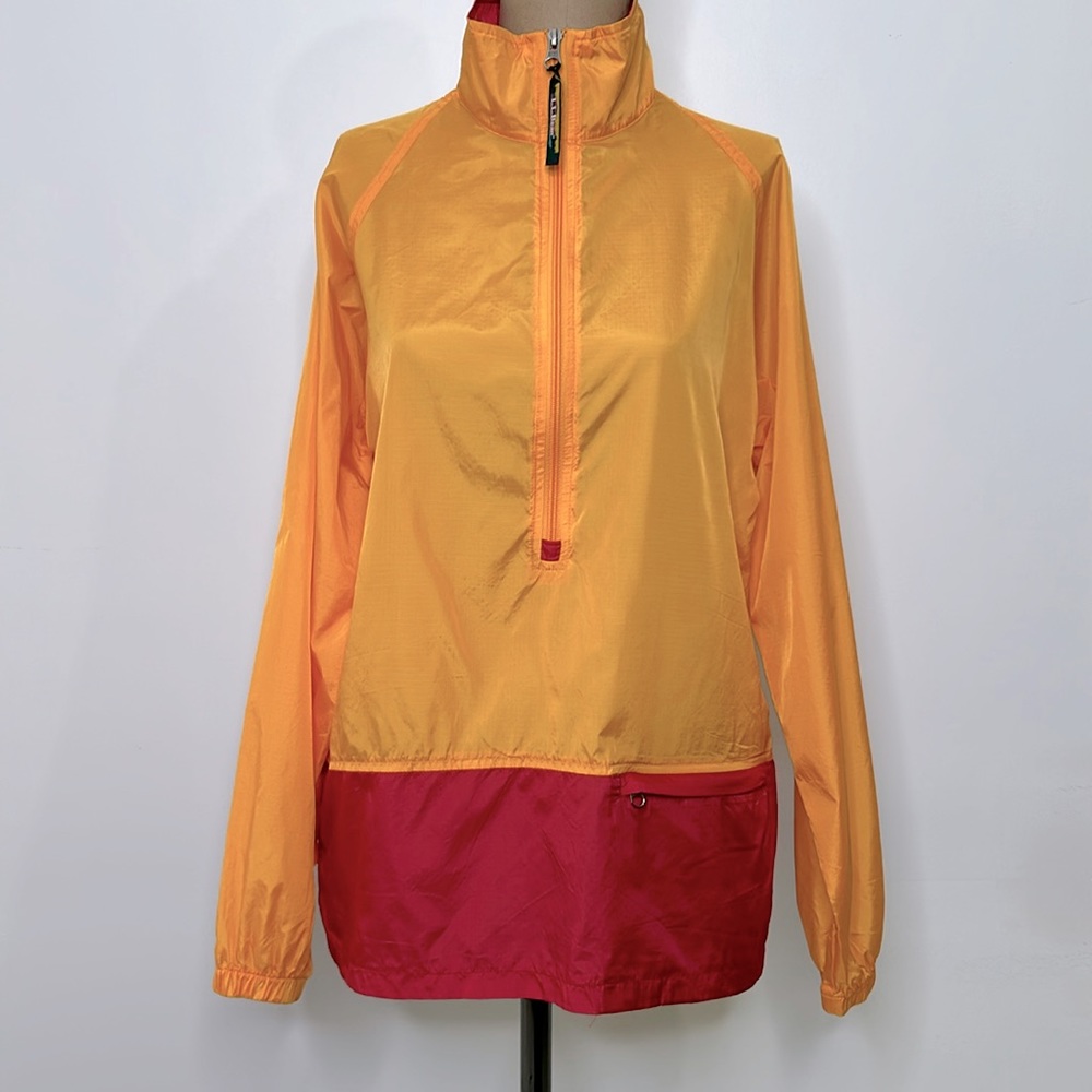 L.L. Bean 🧡 Lightweight Windbreaker Packable Hiking & Camping Spring Jacket